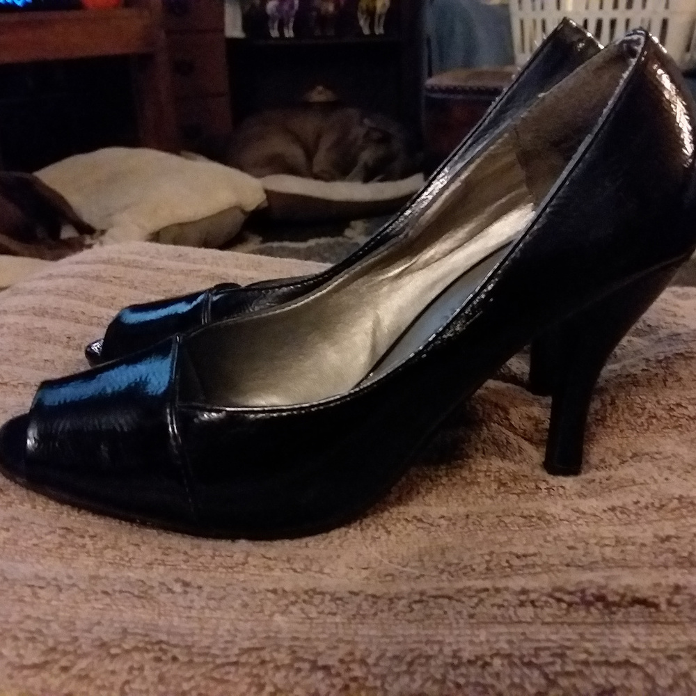 Black Patent Pumps